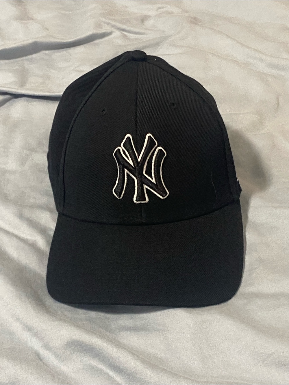 New Era Black Cap with White NY Logo